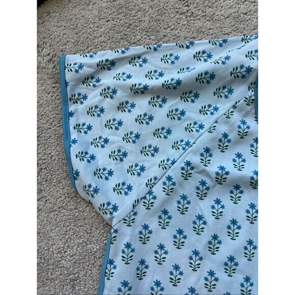 NWOT LAKE Pima cotton pj top in polar posey, Med $78 - Picture 5 of 8